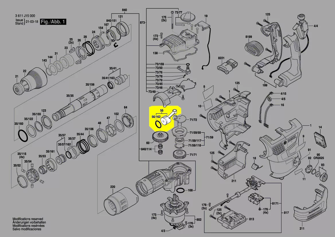 Piston réf. 1 600 A01 B3C Bosch